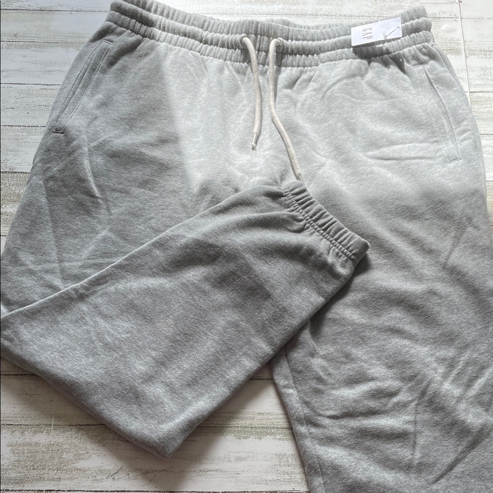 GAP Gray Track Pants with Drawstrings